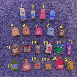 Charm chai nước mini trang trí mô hình đồ ăn