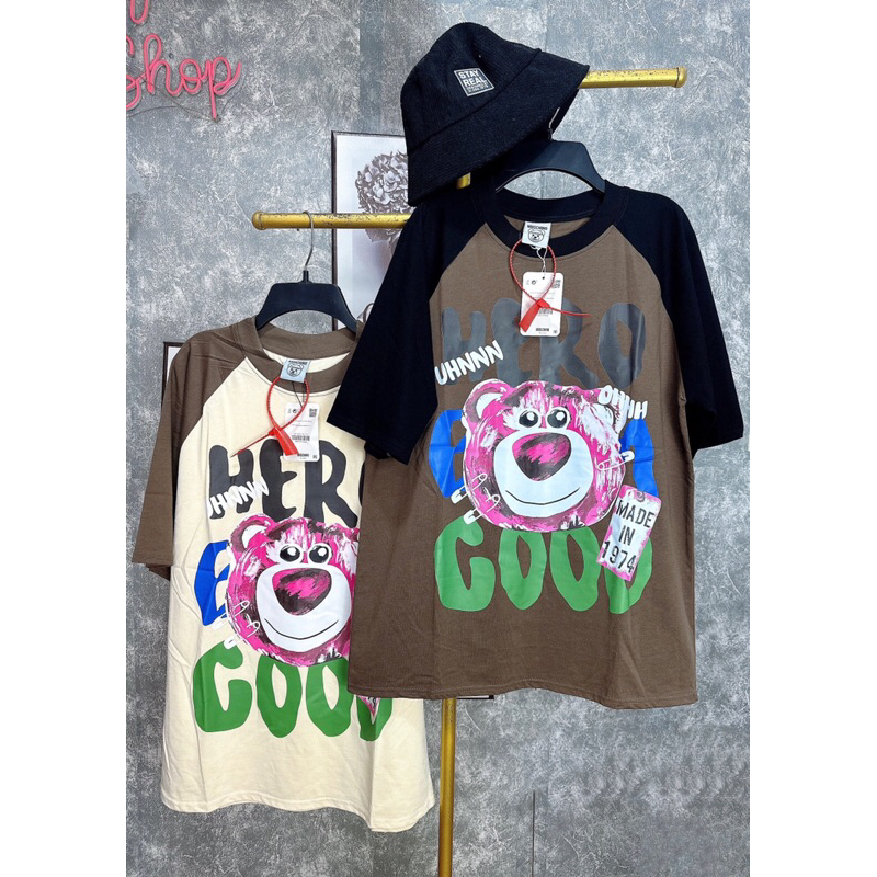 ( SẴN HCM ) ÁO THUN S/C GẤU HERO GOOD