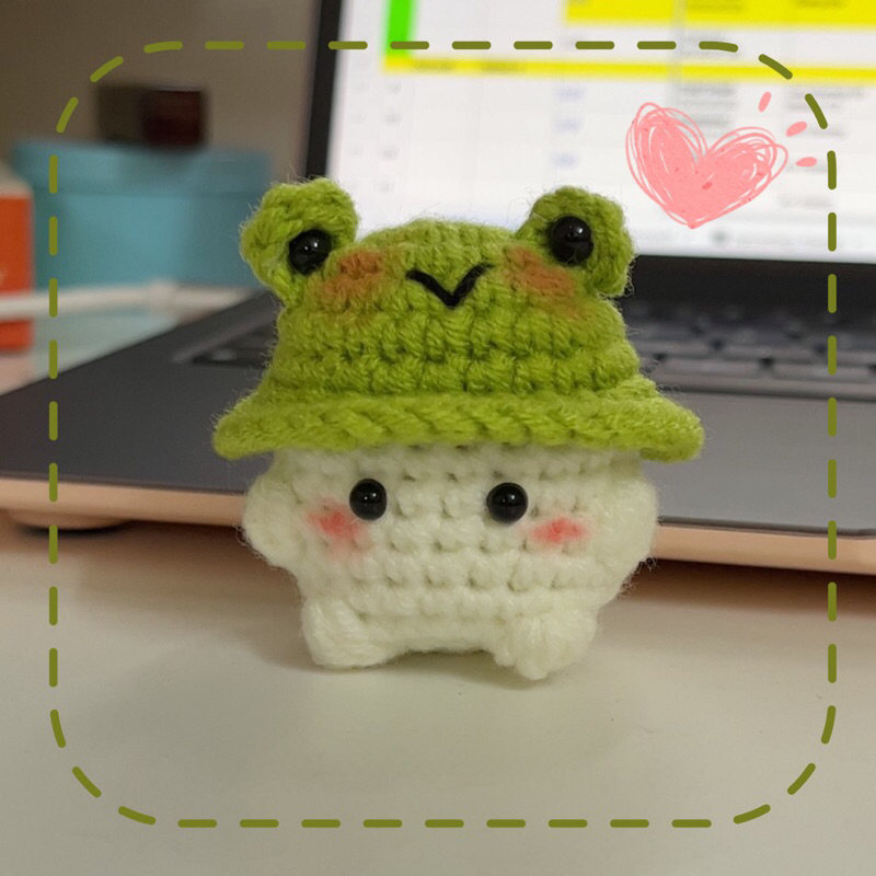 Móc khoá bé nấm đội mũ handmade bằng len🌷🌷