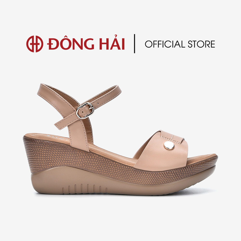 Giày Sandals Đế Xuồng Zucia Quai Ngang Bản To Đế Cao Su 7cm - SHLC3