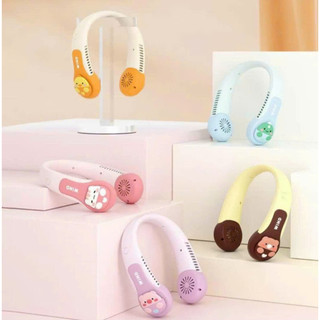 Quạt đeo cổ tích điện mini không cánh/ quạt tích điện 3 chế độ