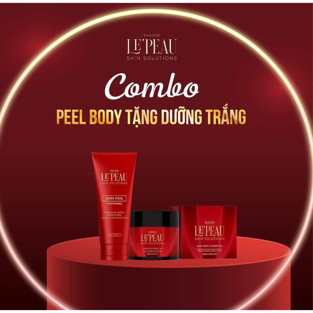 Peel nách retinol, peel body Le'peau trắng da mờ thâm sau 7 ngày tặng kem dưỡng ẩm - LEPEAU VIETNAM