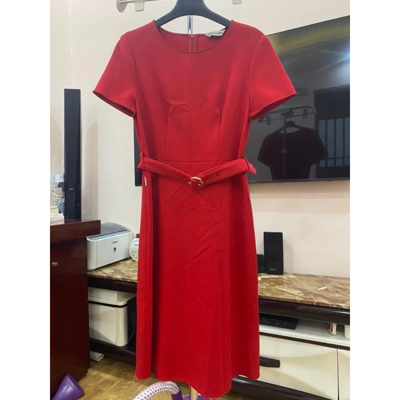 pass đầm đỏ size s chic lần new trên 95%