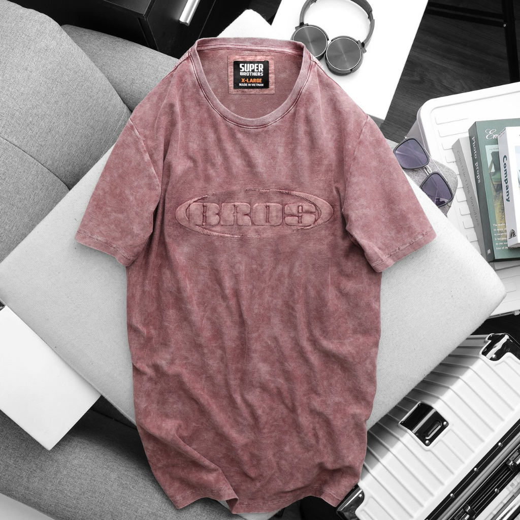 Áo Thun Wash Unisex Cao Cấp SUPER BROS Với Nhiều Màu Nam Tính. Chất Vải Cotton Co Dãn Tạo Cảm Giác Thoải Mái.