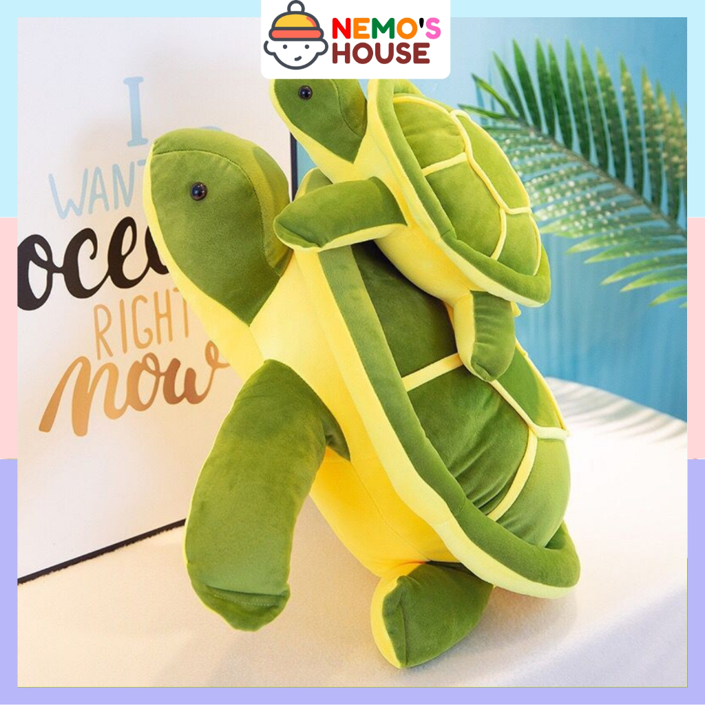 Gấu bông Teddy con rùa xanh dễ thương, gấu bông cute, thú nhồi bông giá rẻ đáng yêu cho bé
