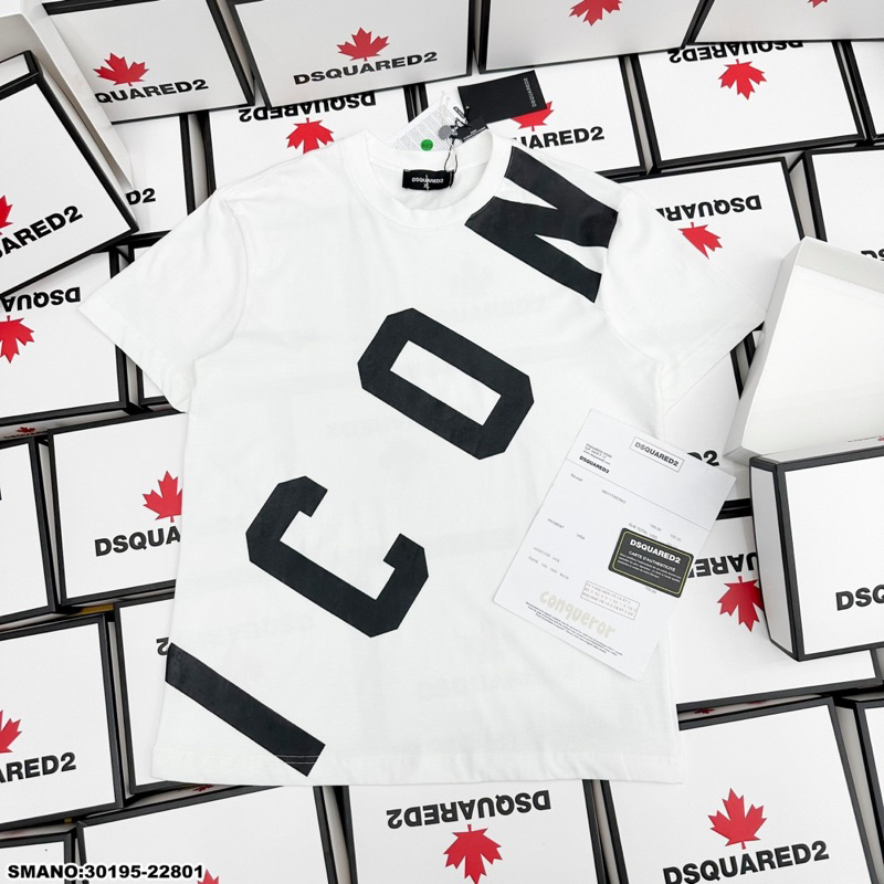 Áo Thun Tay Lỡ I.CON In Chéo BIGOMALL - Áo phông nam nữ unisex freesize form rộng 65kg basic tshirt localbrand ulzzang