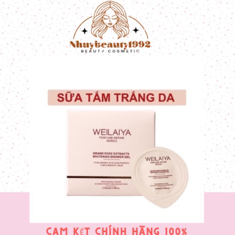 Sữa Tắm Weilaiya Chính Hãng Mini, Sữa Tắm Tuỷ Mật Hoa Hồng Lưu Hương Lâu Trắng Da Toàn Thân Damask Weilaiya