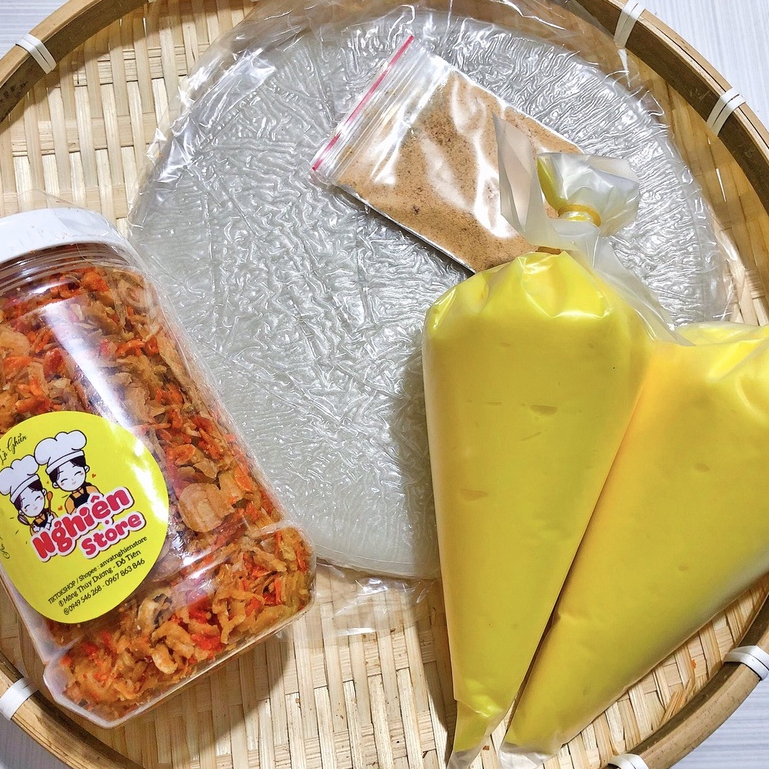 Combo Tặng 400Gr Bơ Bánh Tráng 300Gr + 200Gr Ruốc Hành Phi | Nghiện Store | Freeship