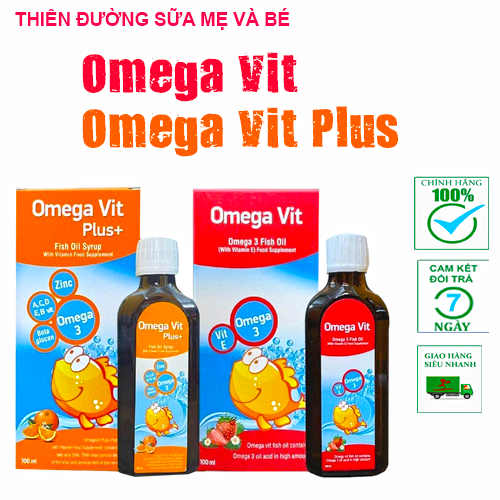 Omega Vit/ Omega Vit Plus - Bổ Sung Omega 3, Vitamin Và Khoáng Chất
