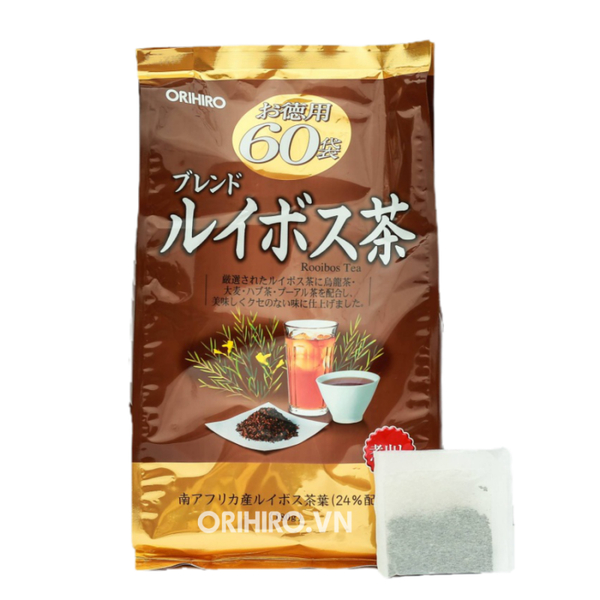 HỒNG TRÀ NAM PHI ROOIBOS CHỐNG LÃO HÓA PHÒNG NGỪA BỆNH TIM MẠCH ORIHIRO (GÓI 60 TÚI LỌC)