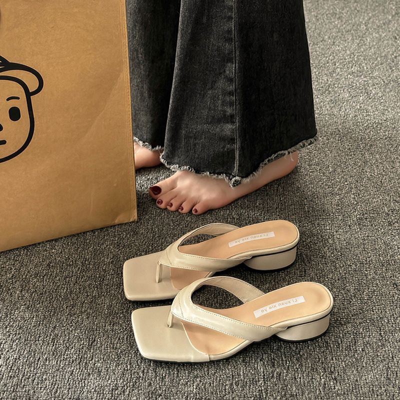 Sandal xỏ ngón đế cao 3CM mẫu mới xuân hè 2023