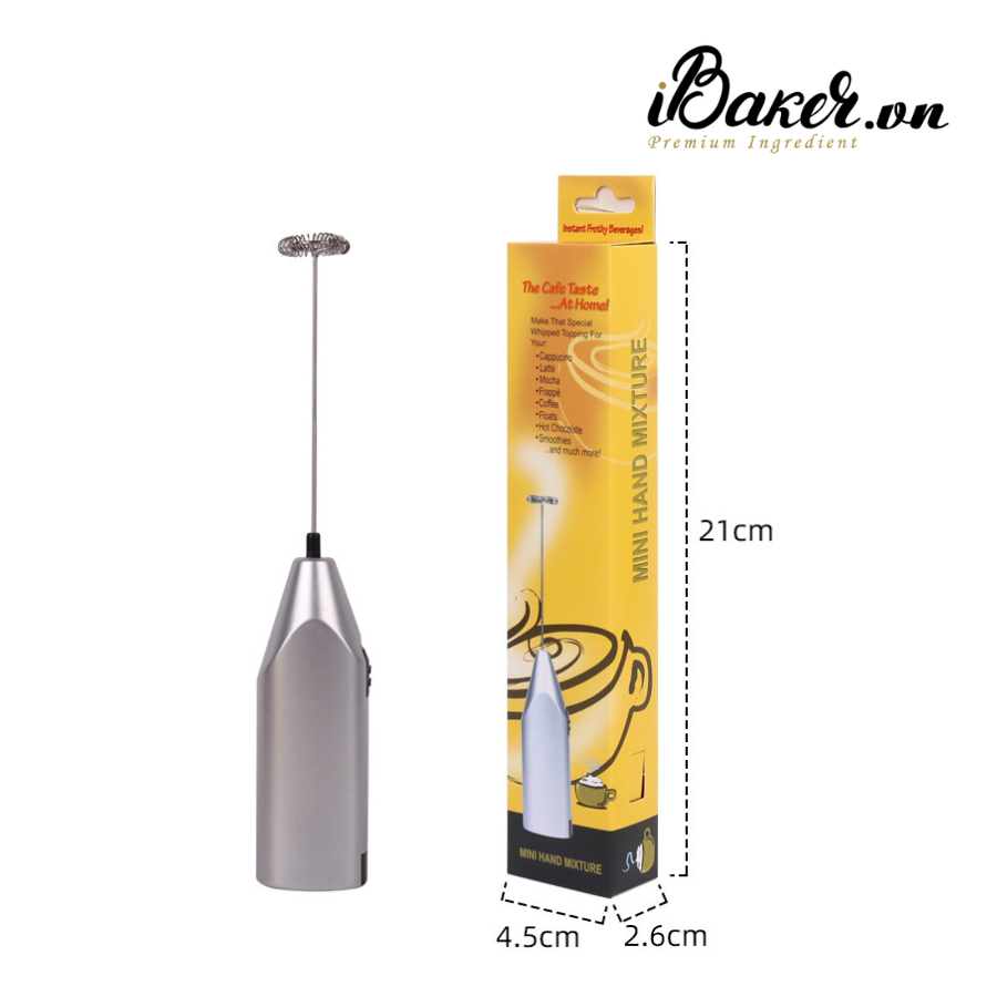 Máy tạo bọt cà phê / máy đánh trứng mini chạy bằng pin giá rẻ