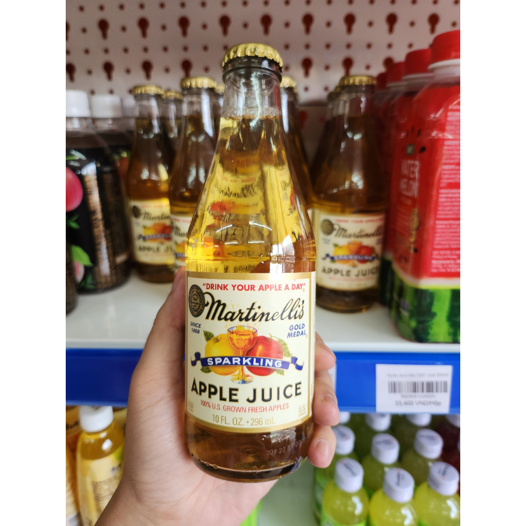 Nước ép táo nguyên chất Martinellis chai 296ml