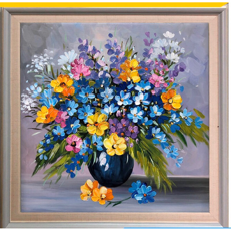 tranh vẽ tay kích thước 60cm.60cm