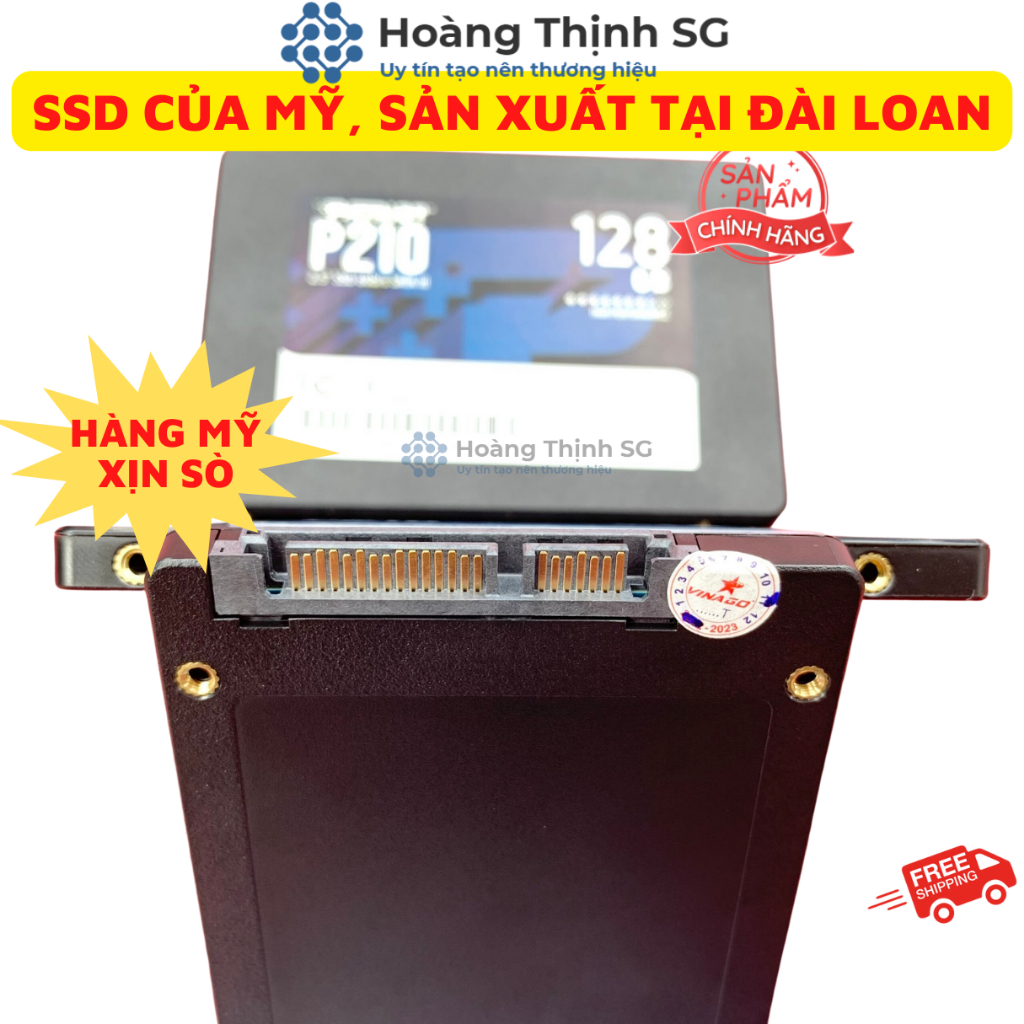 Ổ Cứng SSD 128GB, 256GB, 512GB PATRIOT P210 SATA 3 - 2.5INCH - New 100% - Bảo Hành 3 Năm Chính Hãng