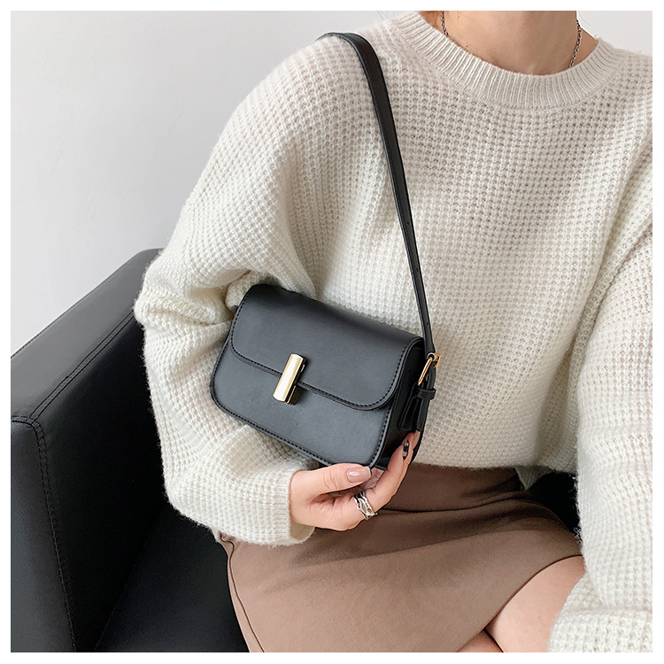 Túi xách vuông đeo chéo kẹp nách sang trọng vintage - T011