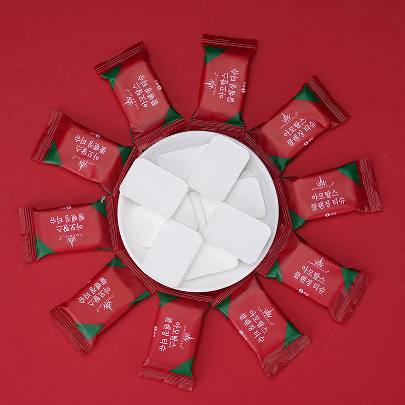 Khăn giấy nén hình viên kẹo - Khăn đa năng du lịch Hàn Quốc dùng 1 lần