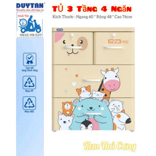 { Tổng kho giá rẻ } Tủ nhựa duy tân 3 Tầng-4 Ngăn NHIỀU MẪU XINH