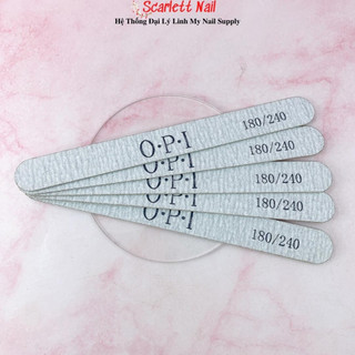 Lốc 10 cây dũa mỏng opi độ nhám 180/240 dũa móng tự nhiên móng thật