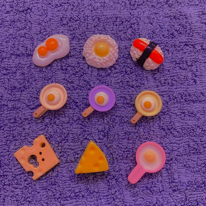 Charm mini trang trí mô hình đồ ăn