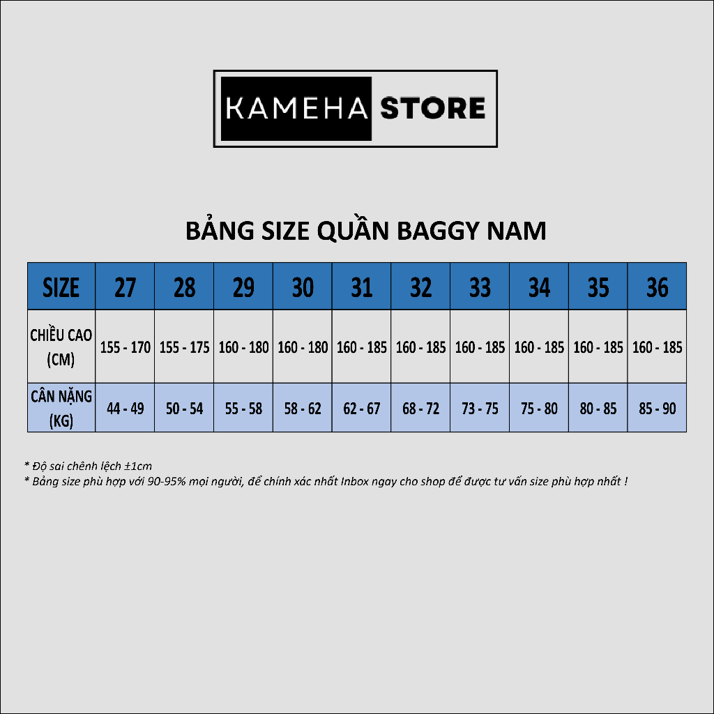 Quần Jean Nam Ống Đứng Form Rộng Kameha Store - Quần Jean Nam Màu Xám Dáng Suông Baggy Form Chuẩn Hàn Quốc KMHQ01 | BigBuy360 - bigbuy360.vn