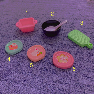 Charm chén dĩa mini trang trí mô hình đồ ăn