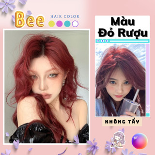 Thuốc nhuộm tóc màu ĐỎ RƯỢU VANG không tẩy | Bee haircolor, Beehaircolor
