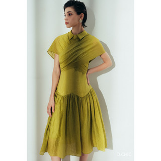 Váy xếp ly vai chờm D.CHIC MS: 2813274