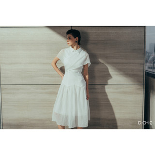 Váy xếp ly vai chờm D.CHIC MS: 2813274