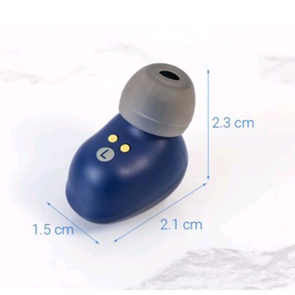 Tai nghe Bluetooth TWS Mozard Q8 Xanh Navy