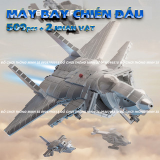 Đồ chơi lắp ráp máy bay chiến đấu - Đồ chơi sáng tạo bé trai từ 6 tuổi, đồ chơi mô hình máy bay