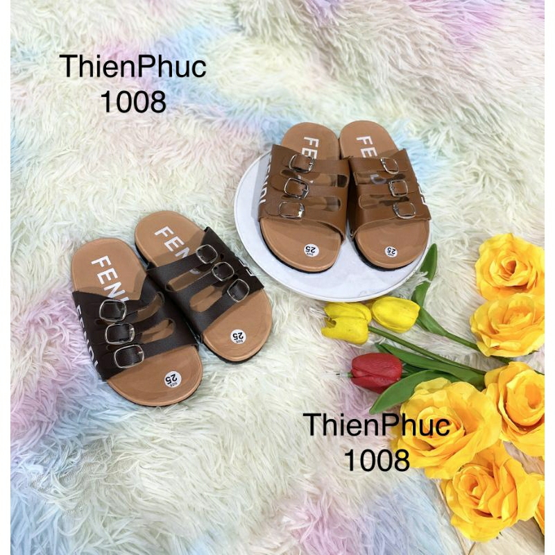 Dép Quai ngang bé trai 3 dây, da mềm, đế siêu nhẹ