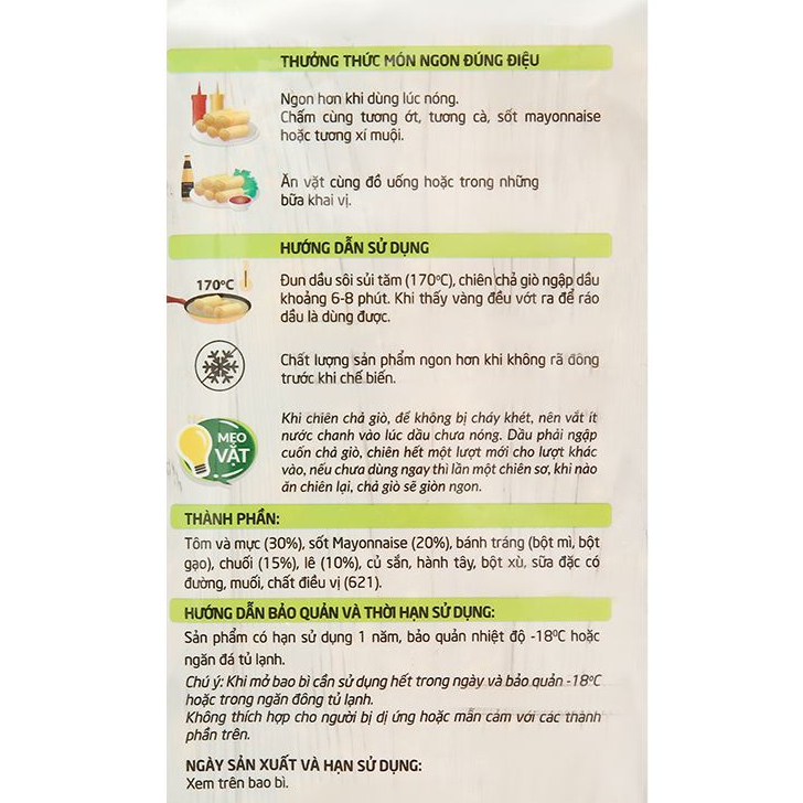 Chả Giò Hải Sản Trái Cây Sốt Mayonaise La Cusina Đông Lạnh Gói 300G