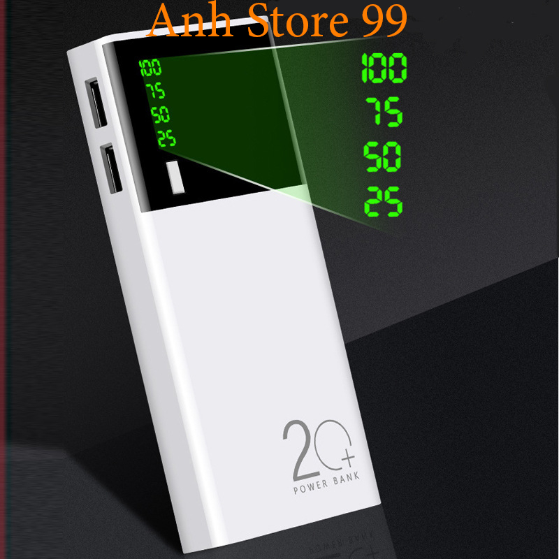 Pin Dự Phòng  30000mah 2 Cổng Sạc Vào - BH 1 Năm-anhstore99