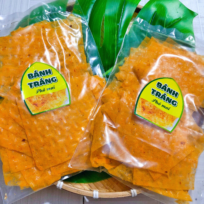 Set 2 Túi Bánh Tráng Phô Mai Lá Mè | Nghiện Store | Freeship
