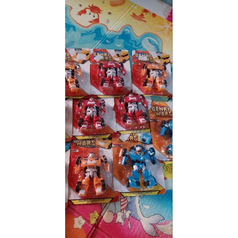 Đồ chơi trẻ em Genki wars siêu nhân biến hình thành xe ô tô