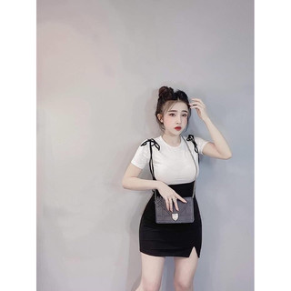Áo thun body kèm yếm dây xinh đẹp set09