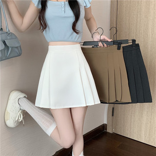 Chân váy chữ a ngắn xếp ly có lót quần dài 40 cm