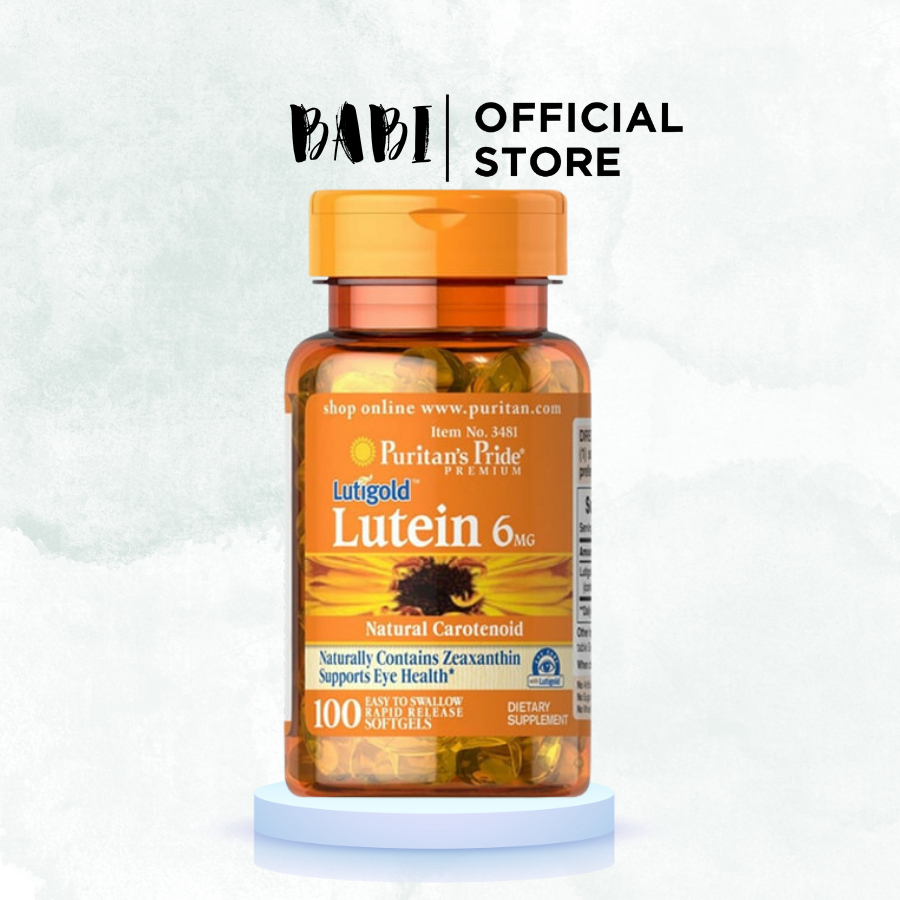 Viên uống bổ mắt, giảm nhức mỏi mắt, tăng cường thị lực Luitigold Lutein 20mg 120 viên Puritan's Pride
