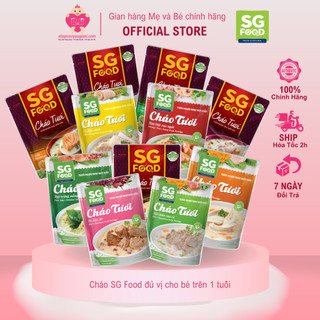 Cháo Tươi SG Food 240g Nhiều Vị Cho Bé Từ 12m+ - Date 07/2023