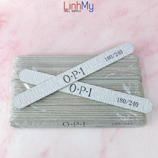 Lốc 50 cây dũa mỏng opi độ nhám 180/240 - dũa mỏng dũa móng tự nhiên móng thật-