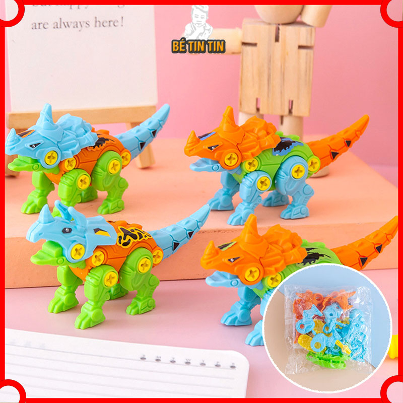 Mô Hình Đồ Chơi Khủng Long Bạo Chúa/ khủng Long có ốc vít hỗ trợ giáo dục sớm vui nhộn dành cho các bé