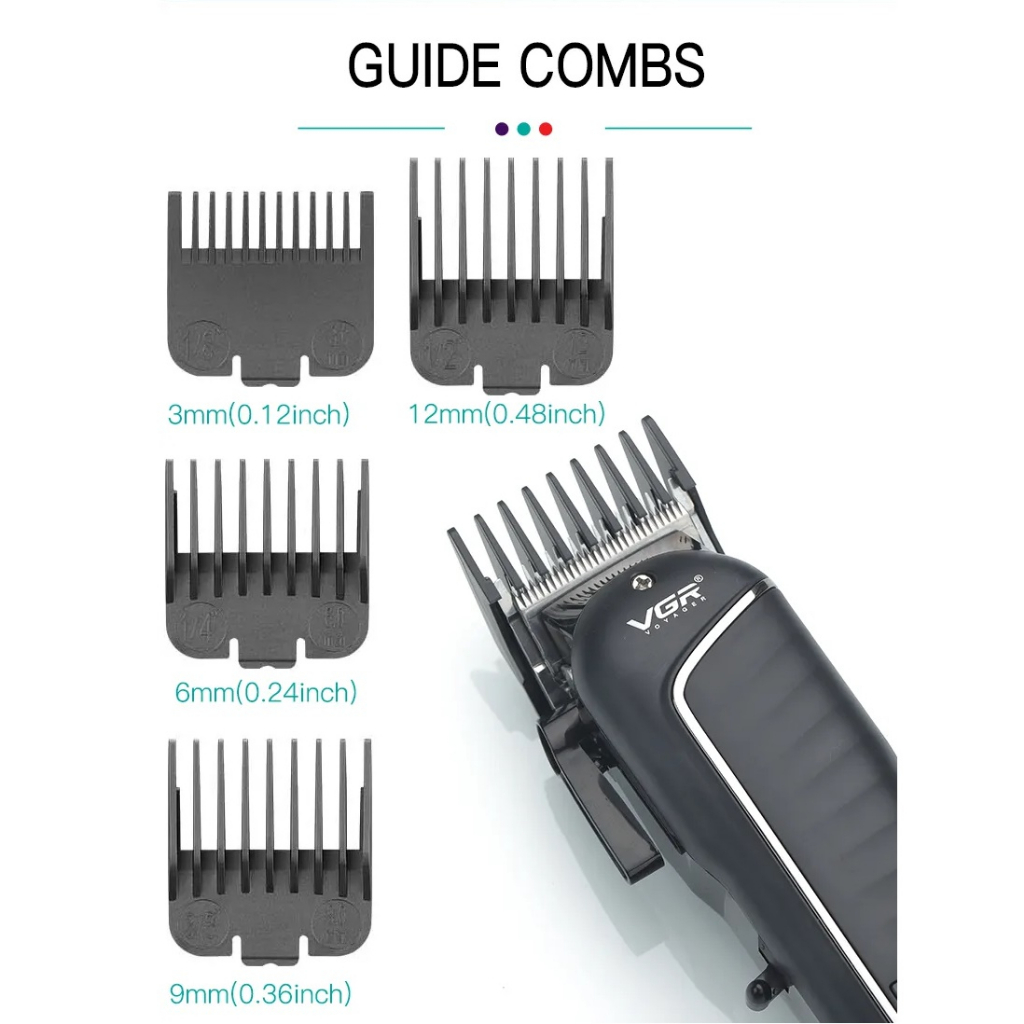 Tông Đơ Điện VGR LCD V-683 Chuyên Dụng Cho Nam Professional Hair Clipper