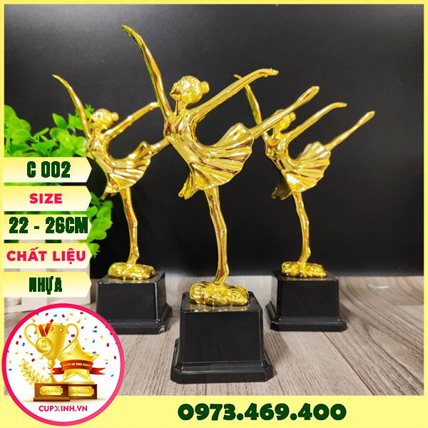 Cúp Lưu Niệm Thể Thao Bóng Đá Huy Chương Vàng C002