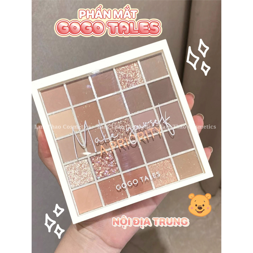 Phấn Mắt 25 ô Gogo Tales Make Yourself A Priority Eyeshadow