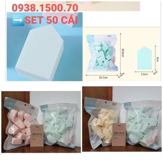 Bông mút trang điểm tán kem nền hình thoi lmltop❌ set 50 cái