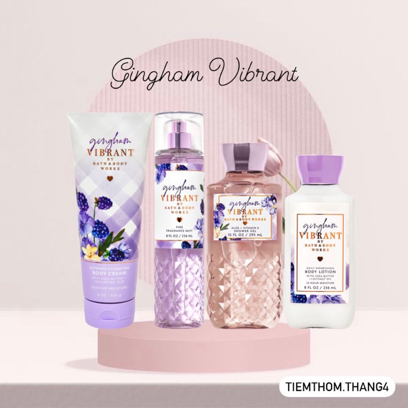 •𝐆𝐢𝐧𝐠𝐡𝐚𝐦 𝐕𝐢𝐛𝐫𝐚𝐧𝐭• Bath & Body Works - Sản phẩm dưỡng và xịt thơm toàn thân