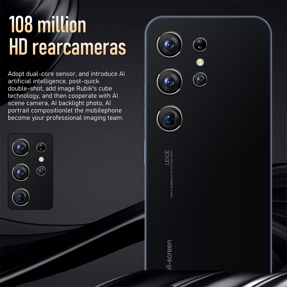 Điện Thoại Di Động giá rẻ S23 Ultra Chính Hãng Màn Hình Full HD 6.8 Inch Bộ Nhớ Lớn 2 Sim Máy ảnh HD Pin 6000 mAh