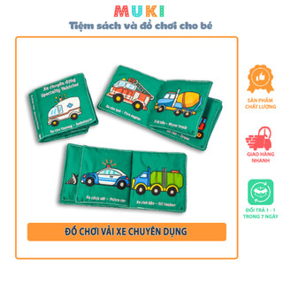 Đồ chơi vải xe chuyên dụng (Q8) - nhận biết cho bé từ 6mt