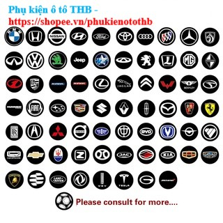 Logo dán xe ô tô, tem dán chìa khóa xe, trang trí các vị trí trên ô tô các hãng xe Toyota, Ford, Kia, Hyundai, Mazda, Mi